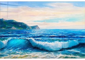 Tablou din sticlă 70x50 cm Horizon – Wallity