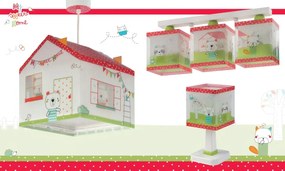 Lustra camera copii cu imagini imprimate, My Sweet Home 11672 DB