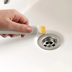 Perie pentru curatarea gresiei Joseph Joseph CleanTech™ 6500021, 18 x 5 x 3 cm, 2 tipuri de fibre, Bej