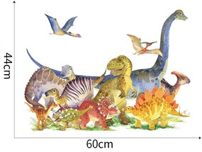 Autocolant de perete „Dinozaurii 10” 60x44cm