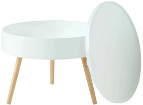 Masă de cafea rotundă cu depozitare 60 cm