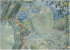 Tablou - Frederick Carl Frieseke, On the Bank, reproducere (70x50 cm)