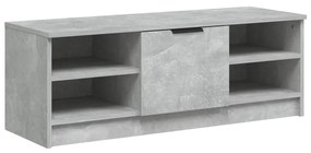 Comoda TV, gri beton, 102x35,5x36,5 cm, lemn compozit Gri beton, 1