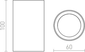 Spot GAYA 1xGU10/35W/230V alb RED-Design Rendl-R12667