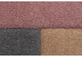Covor tip traversă din lână Flair Rugs Collage Earthy, 60x230 cm