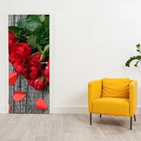 Fototapet pentru ușă - Buchet de flori (95x205cm)