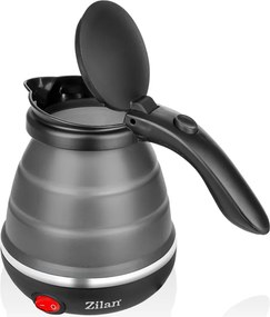 Fierbator pliabil Zilan ZLN1986 pentru voiaj, Putere 750W, Capacitate 0.5L, Protectie la supraincalzire, Baza din inox si carcasa din silicon durabil