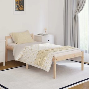 810579 vidaXL Cadru de pat single, 90x190 cm, lemn masiv de pin