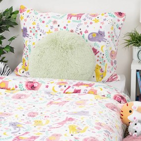 Lenjerie de pat din microflanel 4Home PlayfulPaws, 140 x 220 cm, 70 x 90 cm