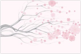 Tablou - Flori roz (90x60 cm)