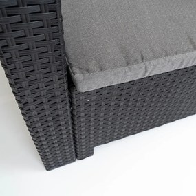 Scaun de grădină din plastic Nero, grafit