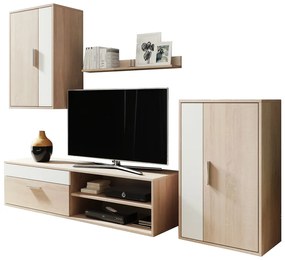 Mobilier living Berna (stejar sonoma + alb). 1001419