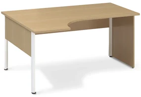 Birou ergonomic ProOffice A 180 x 120 cm, stanga, fag