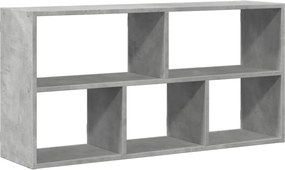 vidaXL Raft de perete, gri beton, 100x25x50 cm, lemn prelucrat