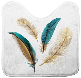 Covor de toaletă cu model auriu, PLUMISS, 45 x 45 cm