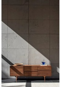 Comodă TV maro din lemn de nuc 180x65x45 cm Fawn – Gazzda