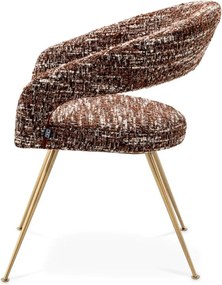 Scaun design elegant LUX Bravo, boucle sonata red