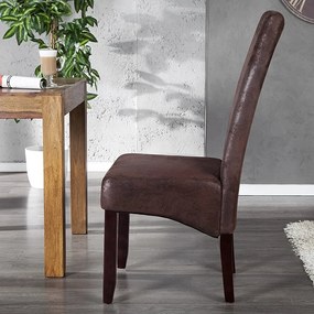 Set de 2 scaune design clasic Valentino cafeniu A-20251 VC