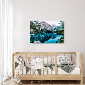 Tablou - Lac în Alpi (90x60 cm)