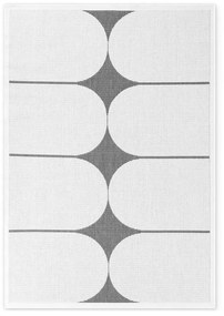 Covor pentru exterior și interior alb-negru 120x170 cm Duet Bowen – NORTHRUGS