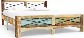 vidaXL Cadru de pat, 160 x 200 cm, lemn masiv reciclat