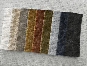 Taburet gri deschis cu tapițerie din chenille Leonore – Bobochic Paris