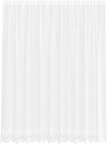 vidaXL Cortină din Dantelă cu perdele Alb 300 x 245 cm Poliester