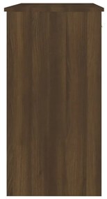 Birou, stejar maro, 80x40x75 cm, lemn prelucrat Stejar brun
