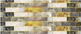 Tablou - Decor cu texturi (120x50 cm)