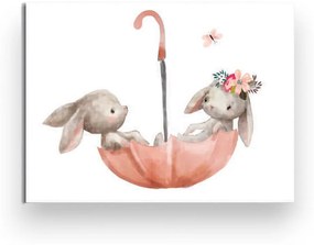 Tablou pentru copii 40x30 cm Bunnies – Wallity