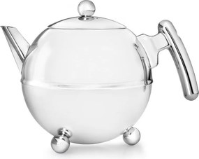 Ceainic argintiu din oțel inoxidabil 1,2 l Bella Ronde – Bredemeijer