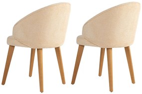 Set de scaune de sufragerie Bentley Beige and DarkOak, 2 buc.