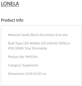 Lustra LED suspendata design modern LONELA II, NVL-9695504