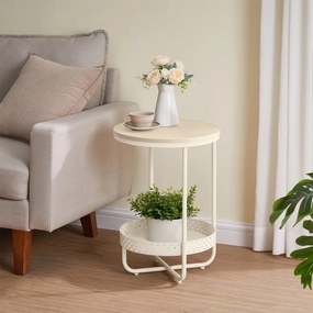 Măsuță auxiliară E1015 CRM, crem