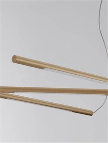 Lustra LED suspendata design modern RACCIO aurie