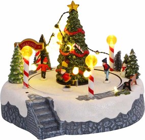 vidaXL Decorațiune sat de Crăciun Multicolour 22 x 21,5 x 17 cm