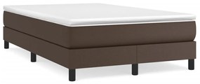 3120691 vidaXL Cadru de pat box spring, maro, 120x200 cm, piele ecologică