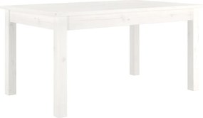 vidaXL Măsuță de cafea, alb, 80x50x40 cm, lemn masiv de pin