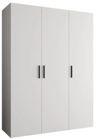 Dulap de haine 150 cm Borry 1 (alb + Negru). 1125758