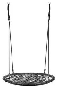 Leagan suspendat, cuib de barza, negru, max 120 kg, 100 cm