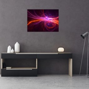 Tablou pe sticlă cu abstracțiune modernă (70x50 cm)