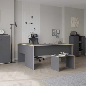 Birou Adore L Rio Office, Interschimbabil, Masa de colt, 160 x 75 x 144 cm