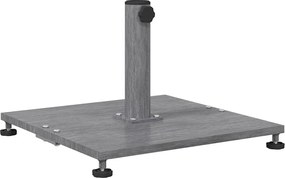 vidaXL Bază pentru umbrelă Aspect Lemn Gri Închis 45 x 45 x 31 cm