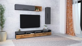 Living haaus Haga V13, Antracit/Stejar Wotan, L 240 cm