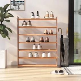 vidaXL Pantofar, maro, 90x24x117 cm, lemn compozit