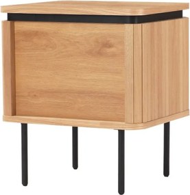 Noptiera cu furnir de stejar ATELIER 55cm