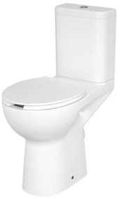 Set vas WC stativ, Cersanit, Etiuda, cu rezervor, pentru persoanele cu dizabilitati, alb