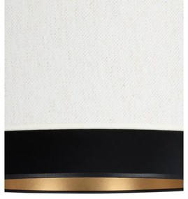 Lustră suspendată pe cablu NATIA 1xE27/60W/230V alb/negru