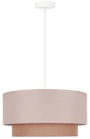 Lustră pe cablu Duolla BOHO 1xE27/15W/230V d. 45 cm bej/maro