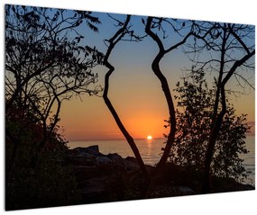 Tablou cu apus de soare (90x60 cm)